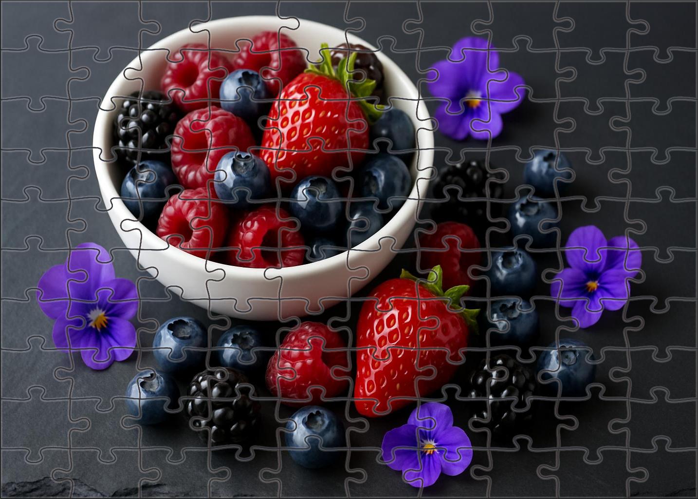 Jewel-toned Berry Cascade Puzzle Collection