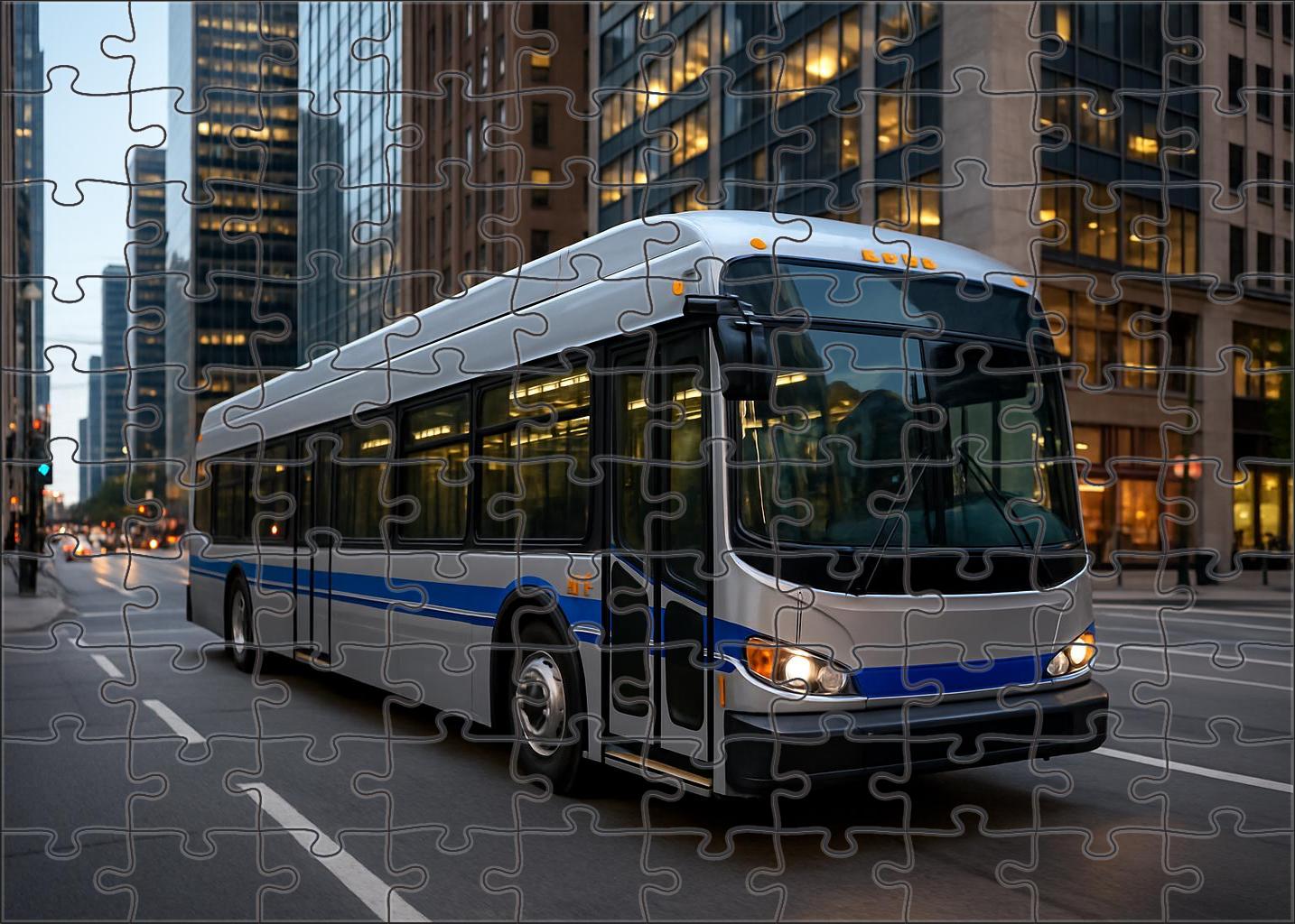 Compressed Air-powered City Bus Challenging Puzzles