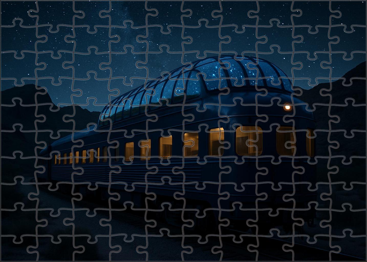 Lunar Night Observation Car 300 Piece Puzzle