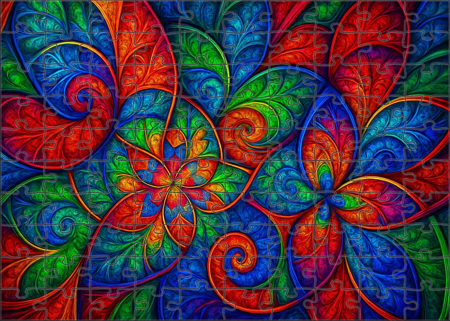 Kaleidoscope Of Inner Realms 50 Piece Puzzle