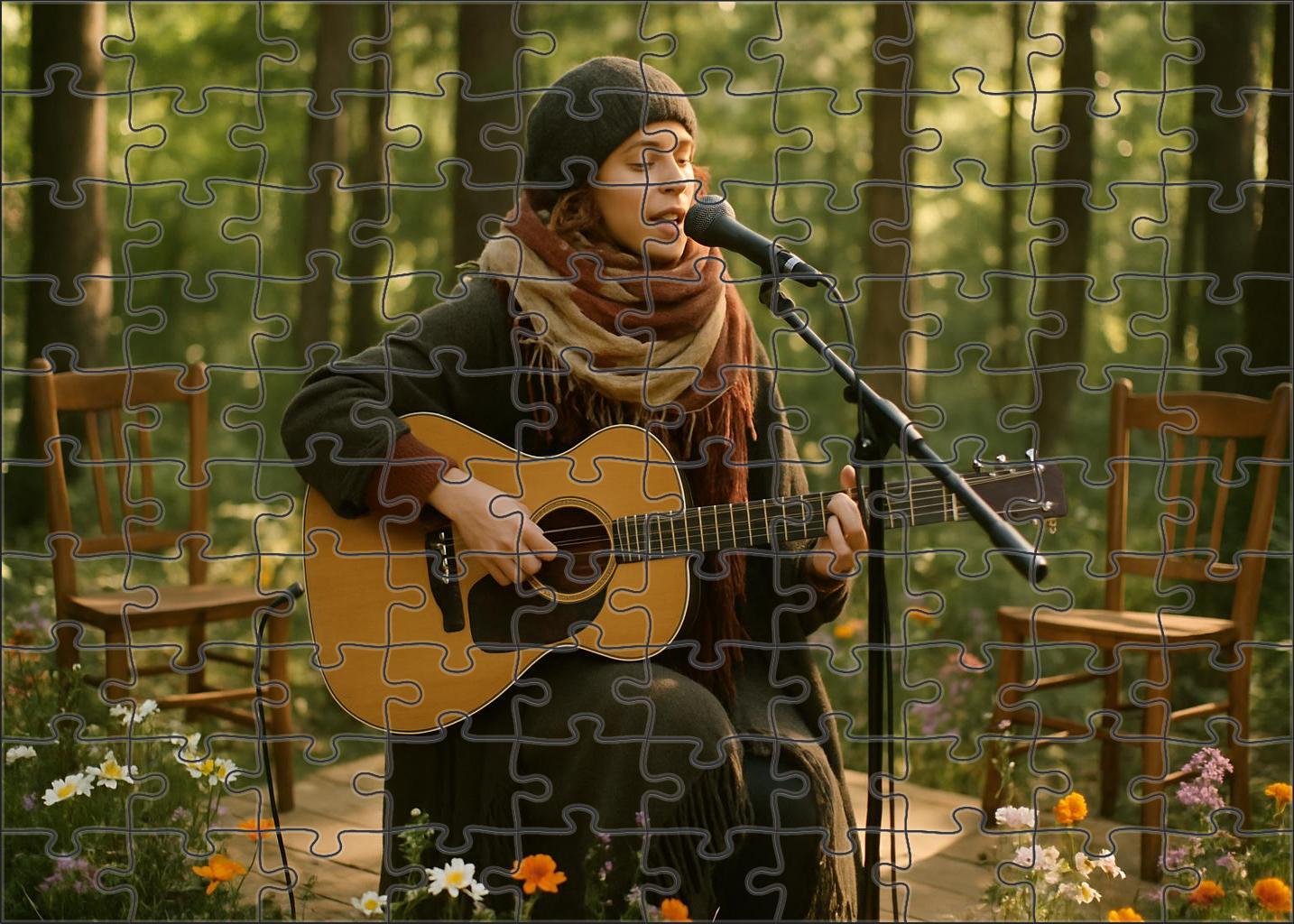 Indie Folk Revival Acoustic Warmth With Earthy Authenticity 50 Piece Puzzle