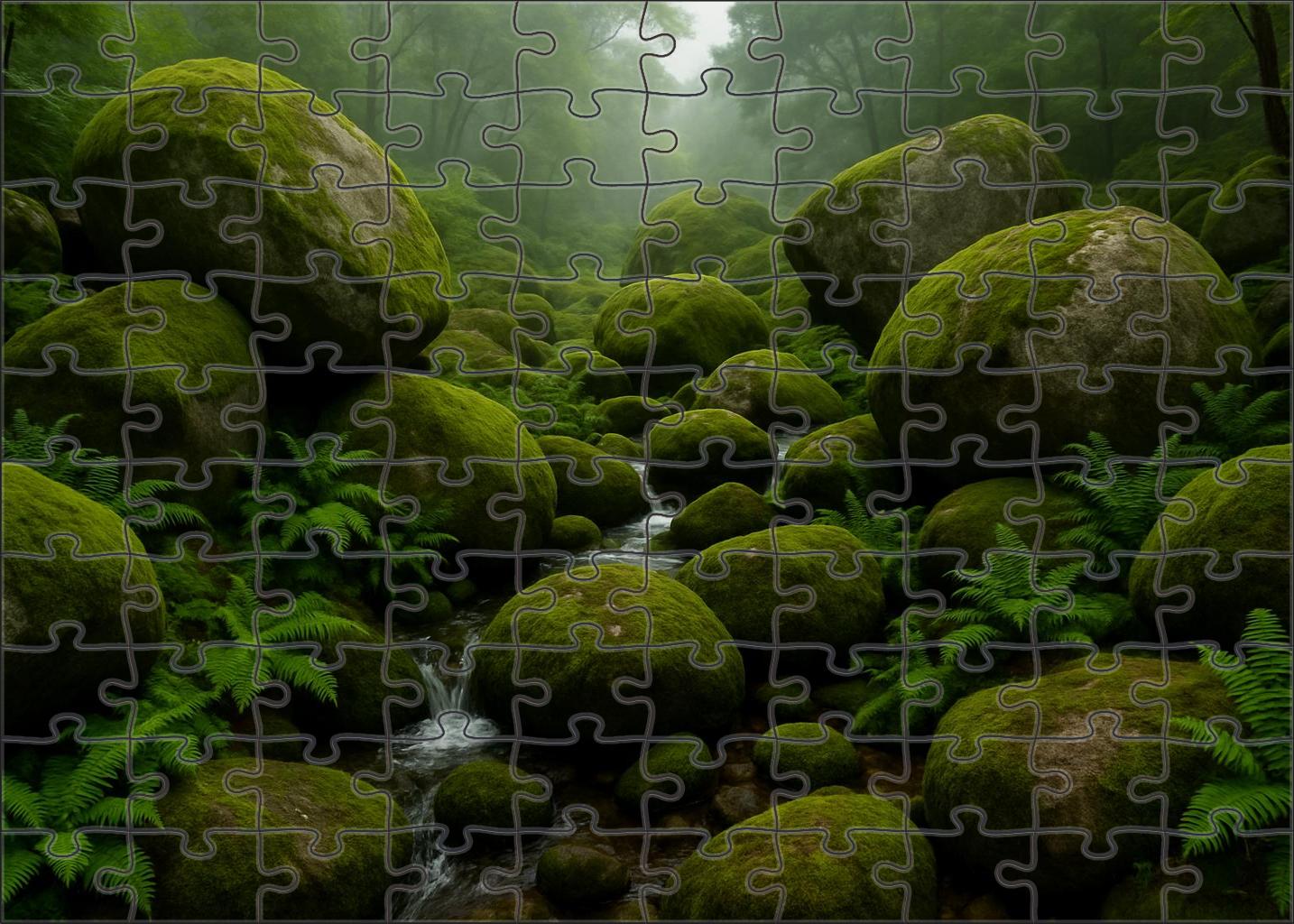 Mossy Boulder Valley 500 Piece Puzzle