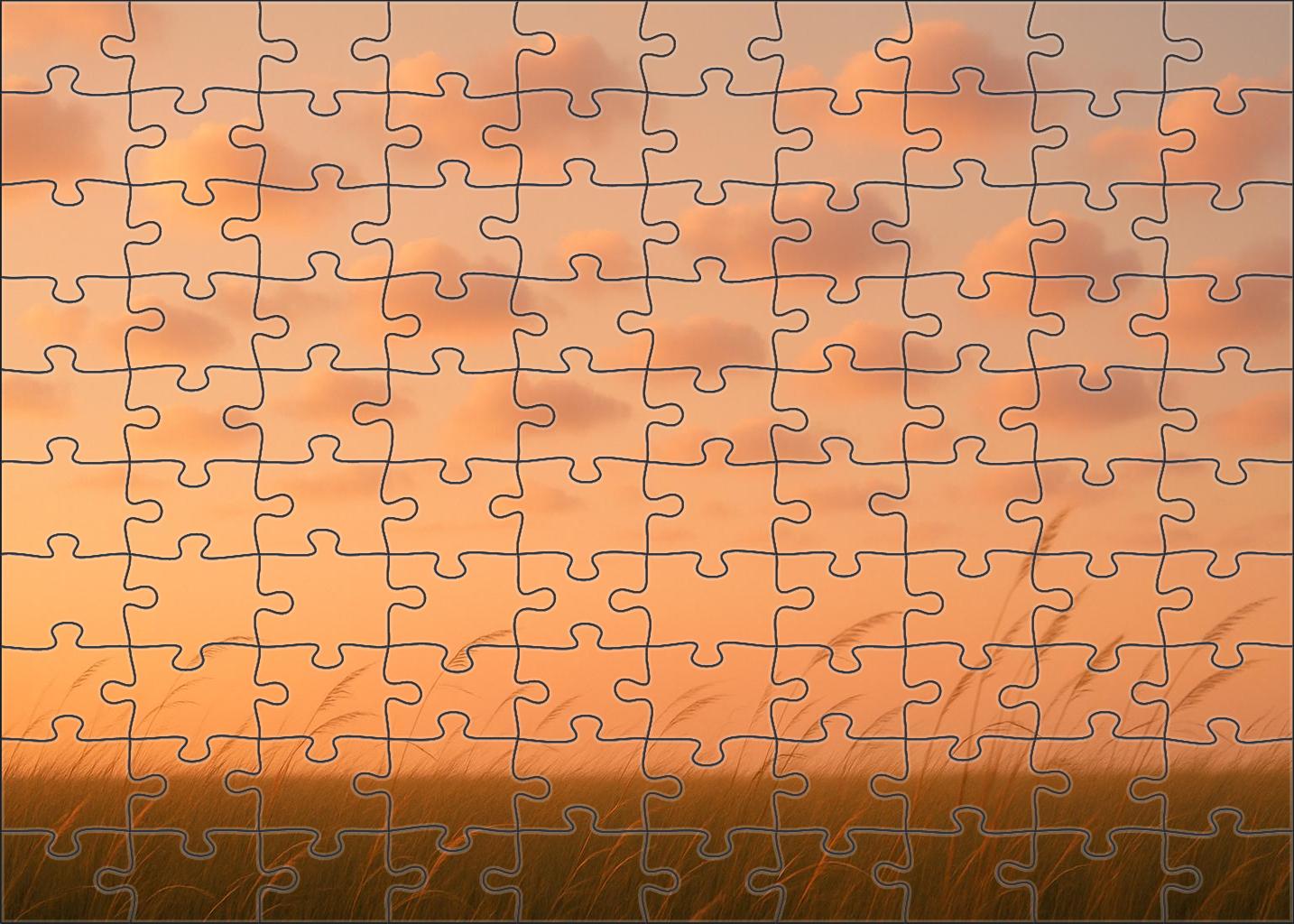 Soft Peach Serenity Puzzle Collection