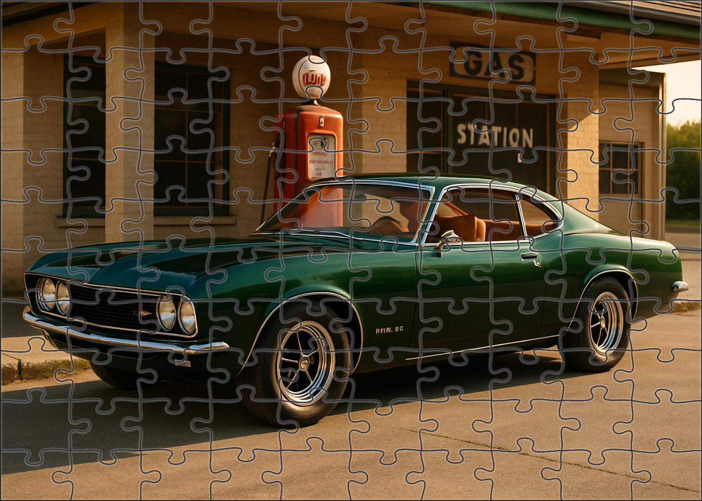 Zephyr Titan 83 Retro-inspired V8 Grand Tourer 20 Piece Puzzle