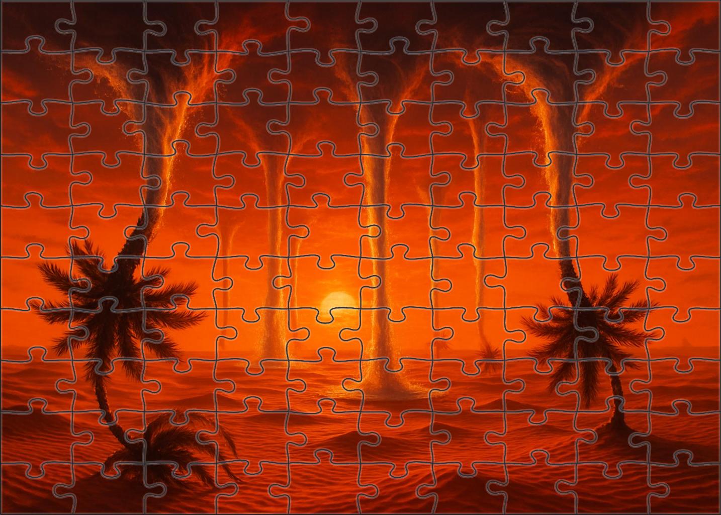 The Inverted Desert Oasis Large Format Puzzle
