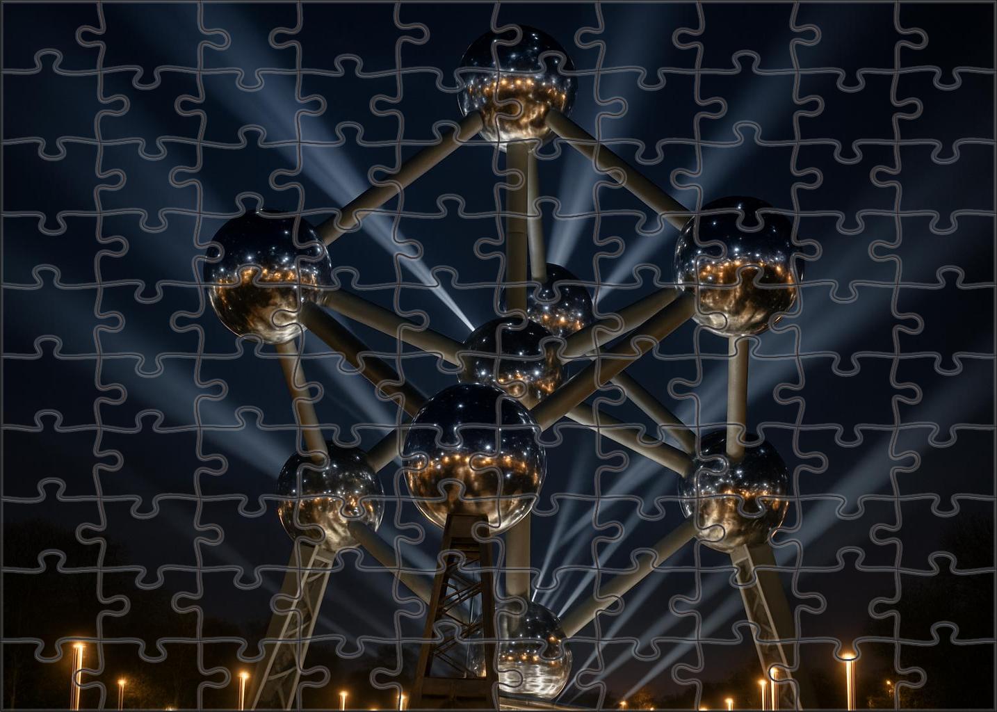 The Atomium Situated In Brussels Belgium Identified By 6391 Globally As A Futuristic Architectural Icon Easy Puzzles