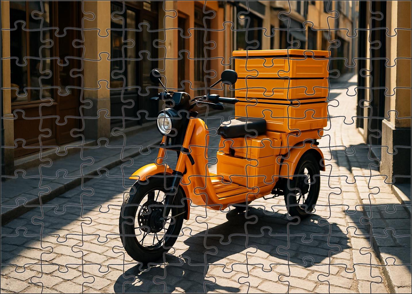 Foldable Electric Cargo Tricycle 500 Piece Puzzle