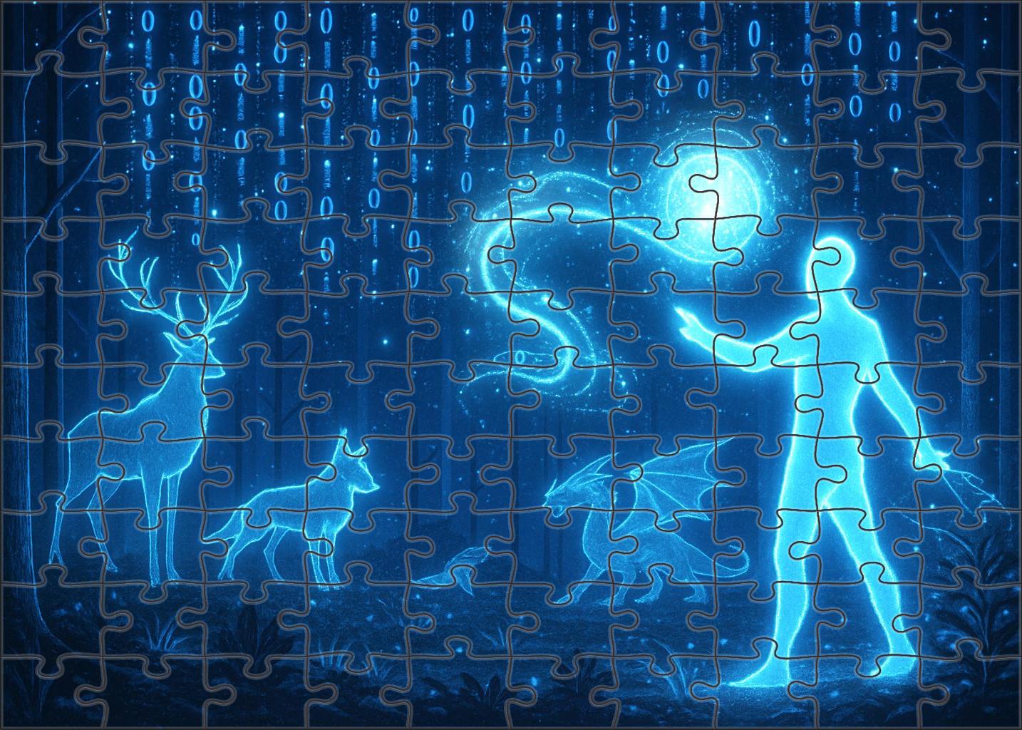 Virtual Reality Fantasy Realm Immersive Magic In Infinite Worlds Premium Puzzle Pieces