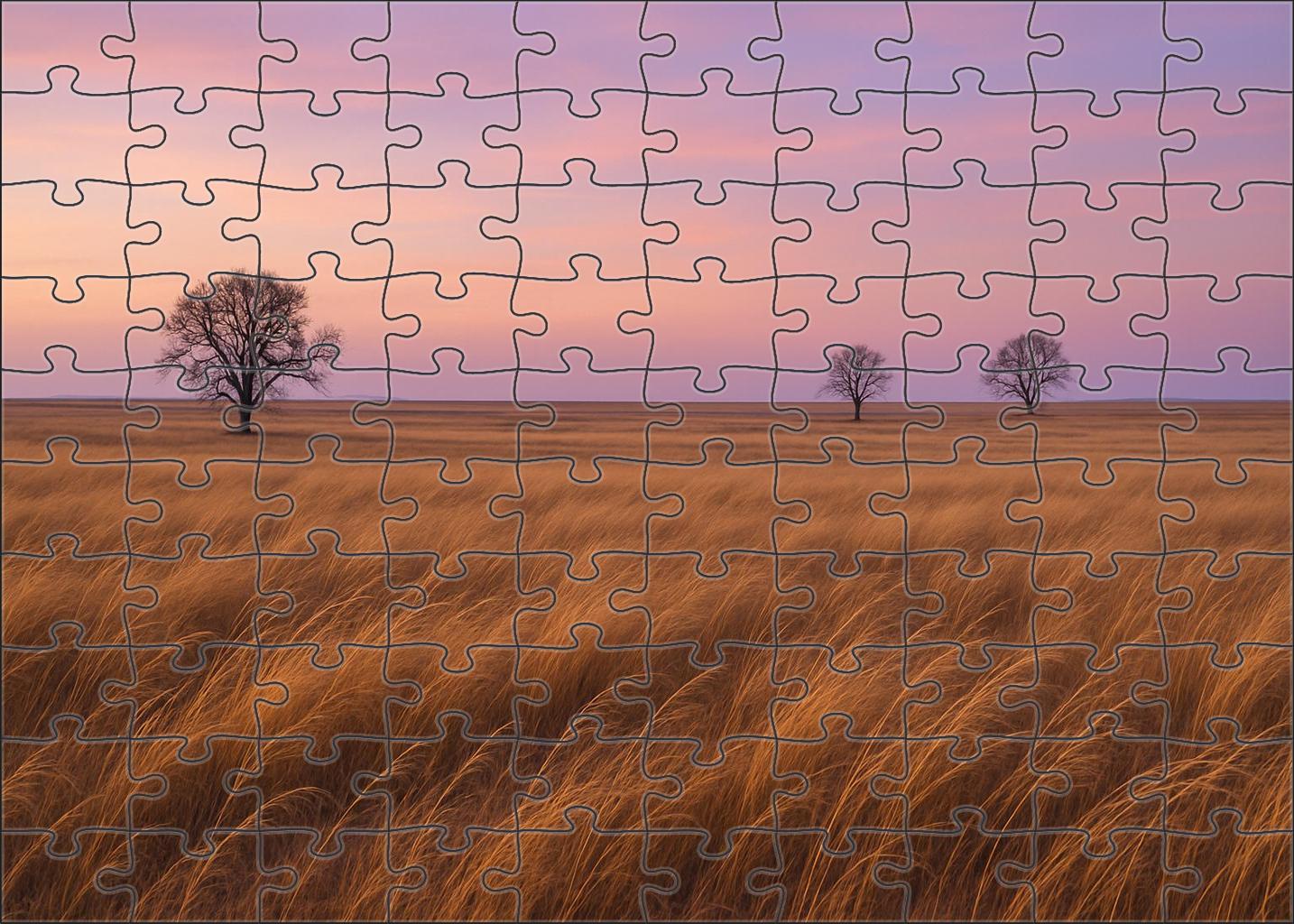 Twilight Prairie Horizon Puzzle For Kids