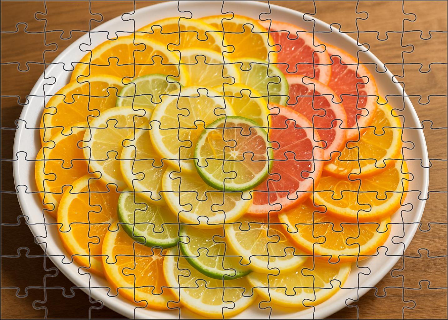 Morning Citrus Spiral Puzzle Challenge