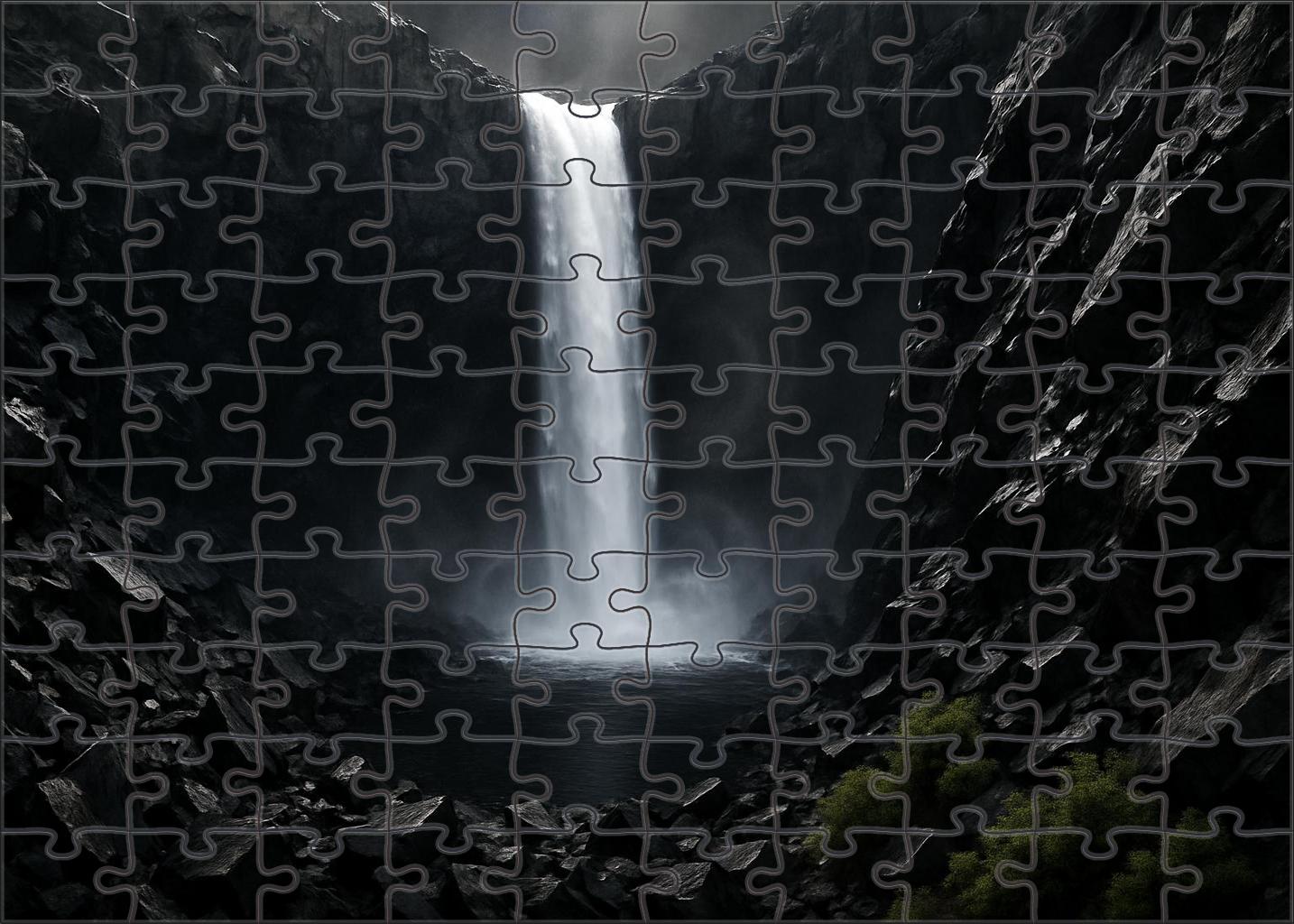 Obsidian Curtain Drop Premium Puzzle Pieces