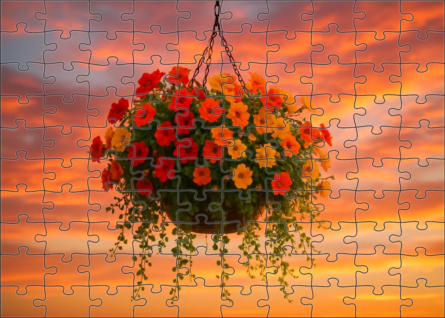 Sunset Glow Hanging Basket Challenging Puzzles
