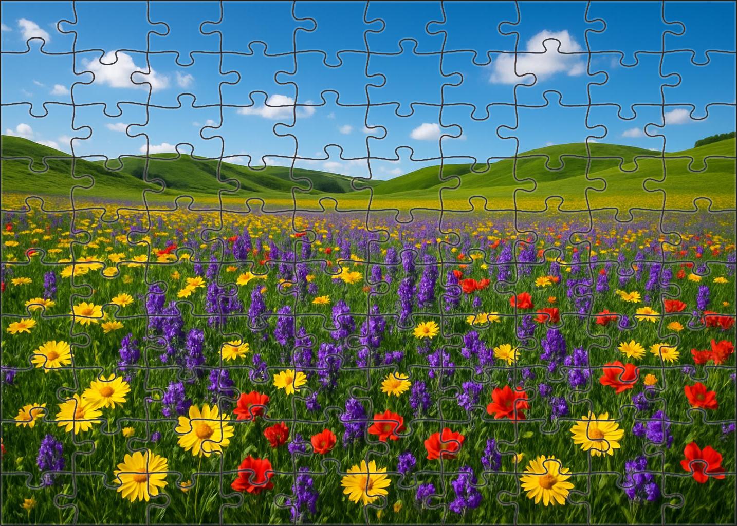 Wildflower Meadow Vista 100 Piece Puzzle