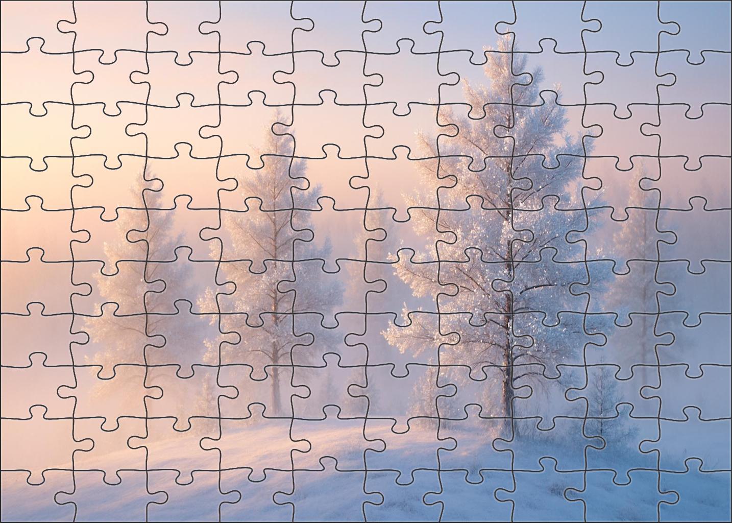 Frosted Winter Pine Knoll 100 Piece Puzzle