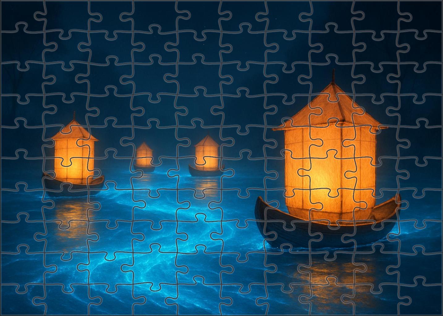 The Lantern Ship Voyage Premium Puzzle Pieces