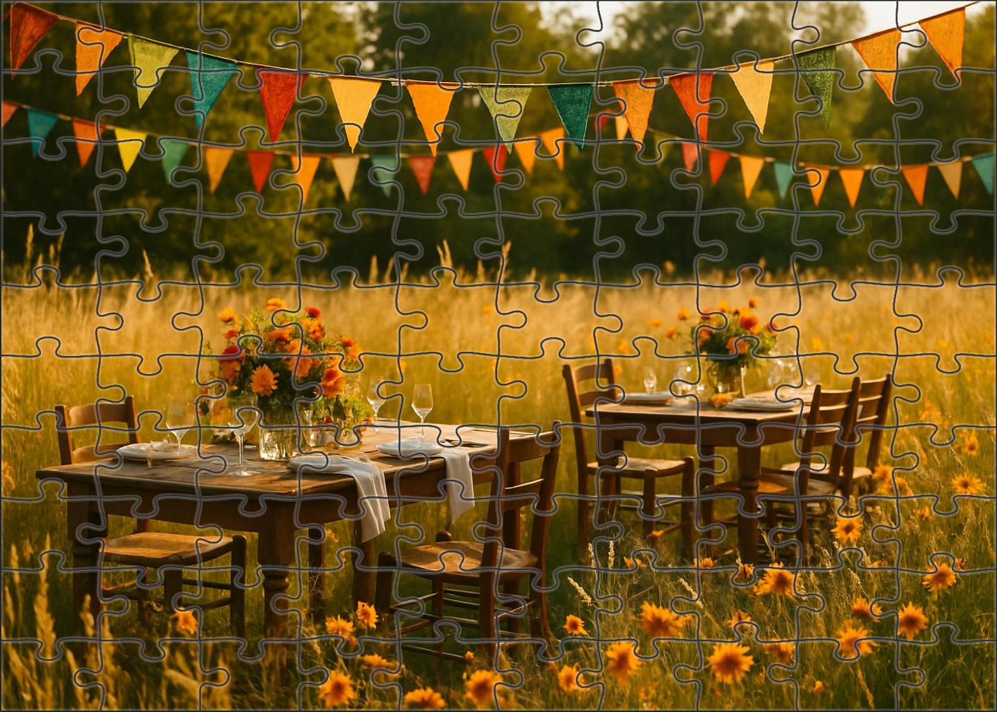 Golden Meadow Festival Puzzle For Adults