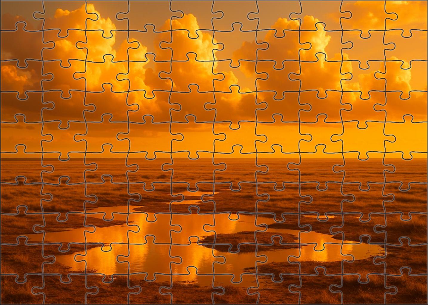 Molten Gold Panorama 500 Piece Puzzle