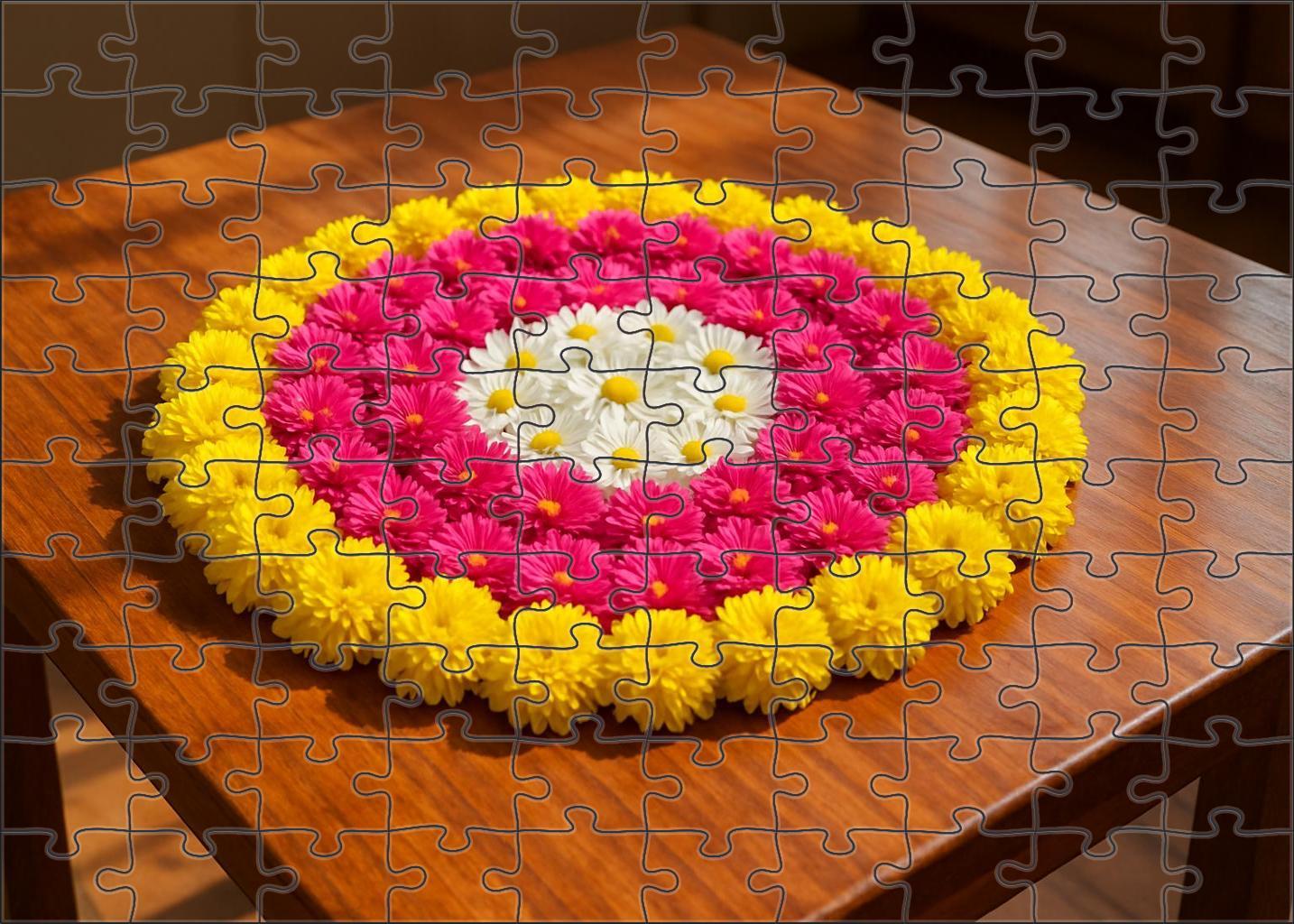 Vibrant Spring Tabletop Display Family Puzzles