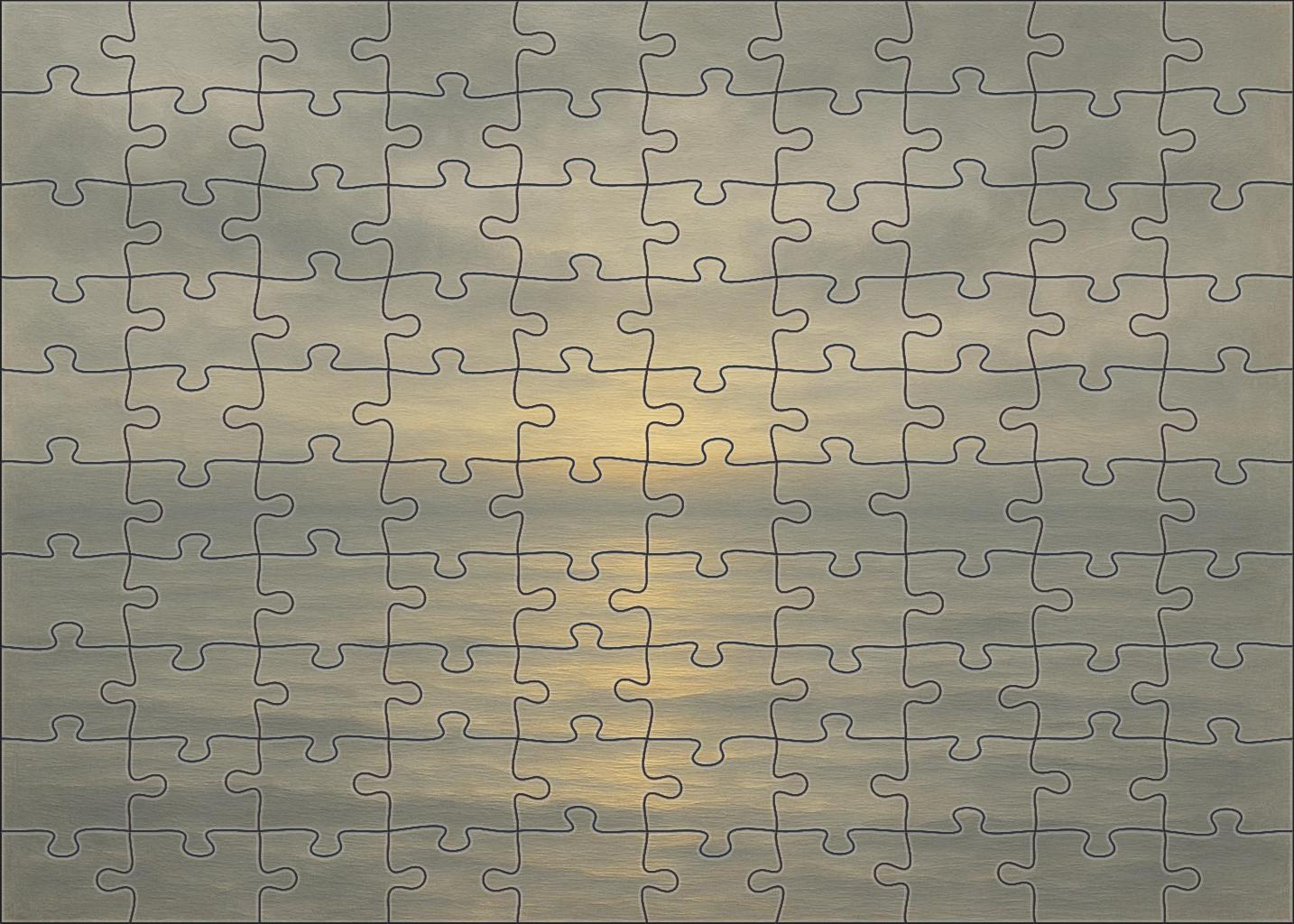 Harmony In Grey And Gold 200 Piece Puzzle