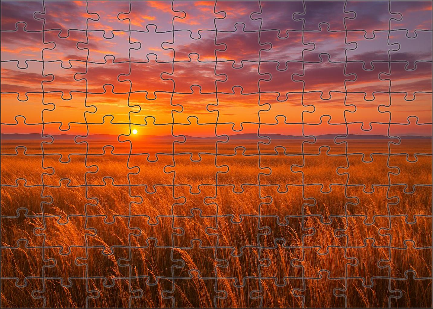 Sunset Prairie Horizon 100 Piece Puzzle