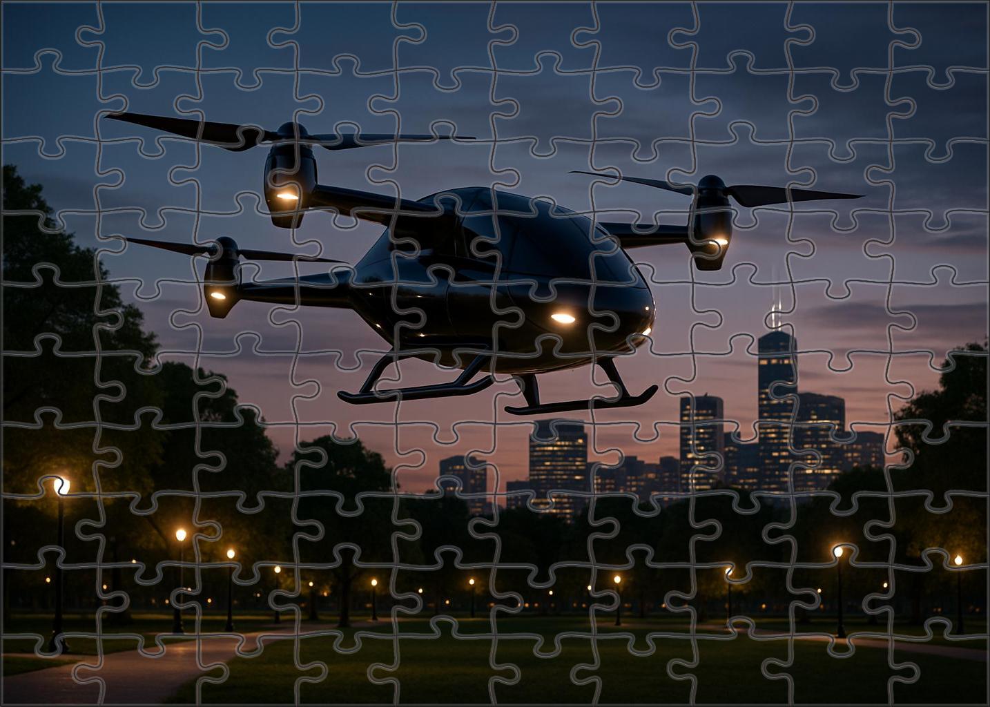 Hybrid Electric Personal Air Vehicle 500 Piece Puzzle