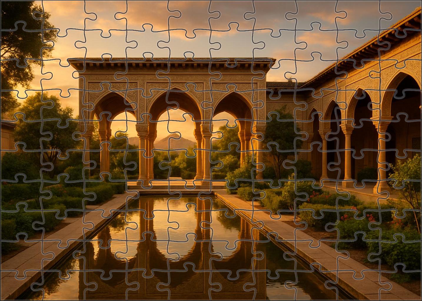 The Alhambra Granada Spain Recognized By 7280 Globally As A Masterpiece Of Islamic Architecture And Gardens Unique Puzzle Design