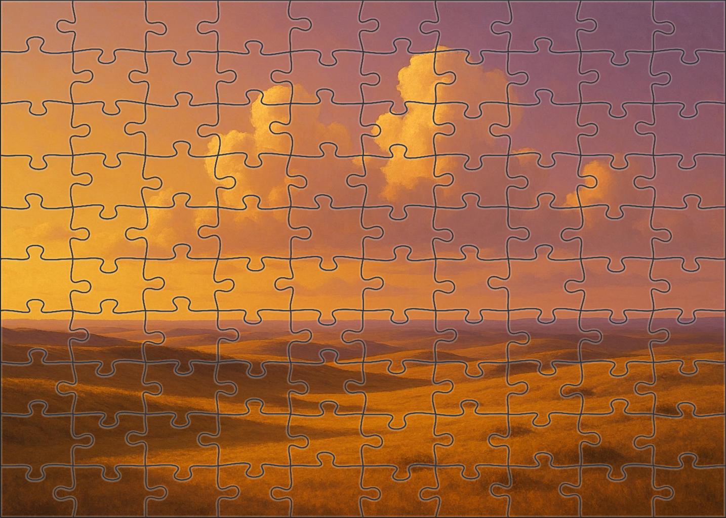 Twilight Amber Plains 100 Piece Puzzle