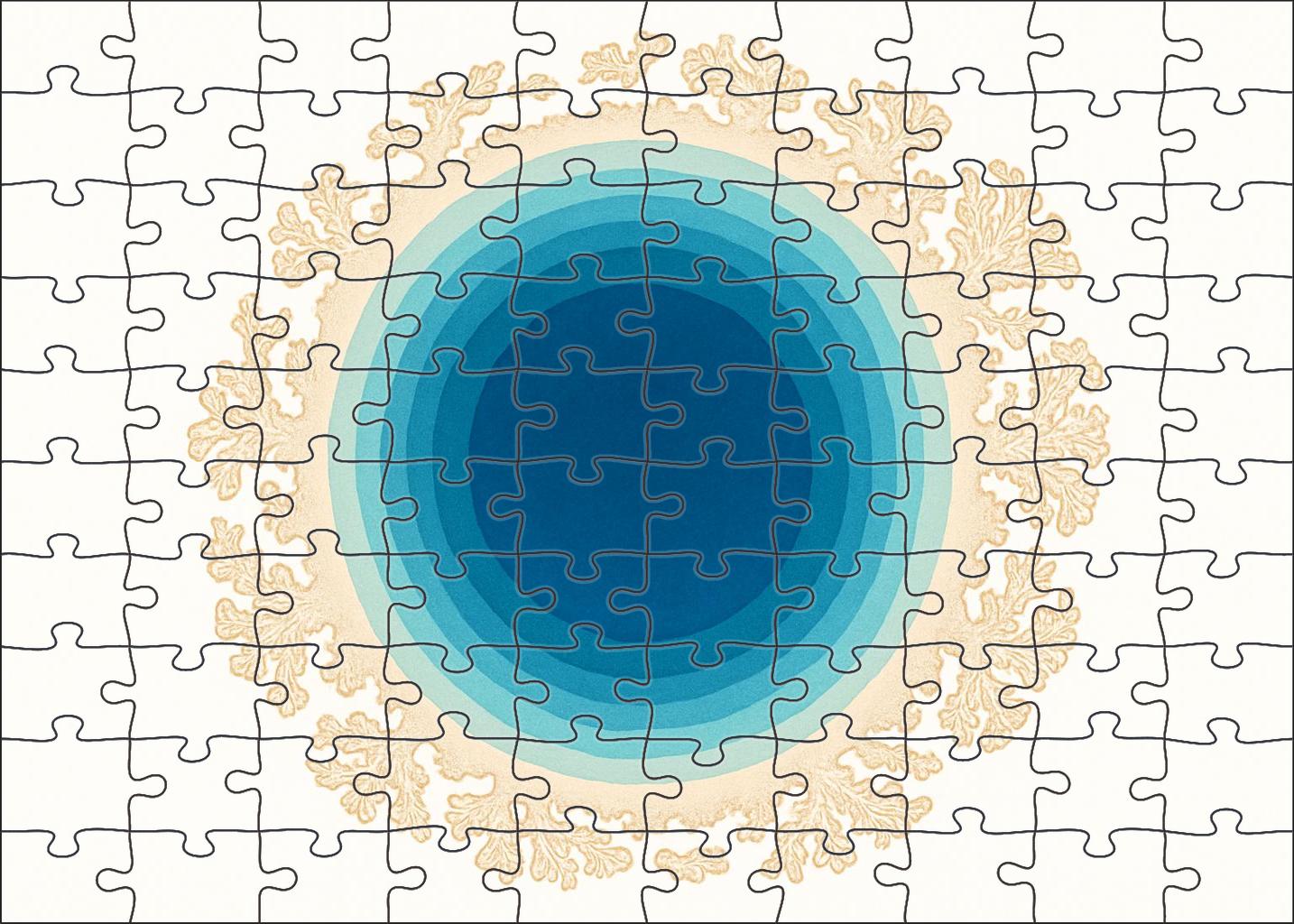 Island Atoll Diagrammatic Map Puzzle Collection