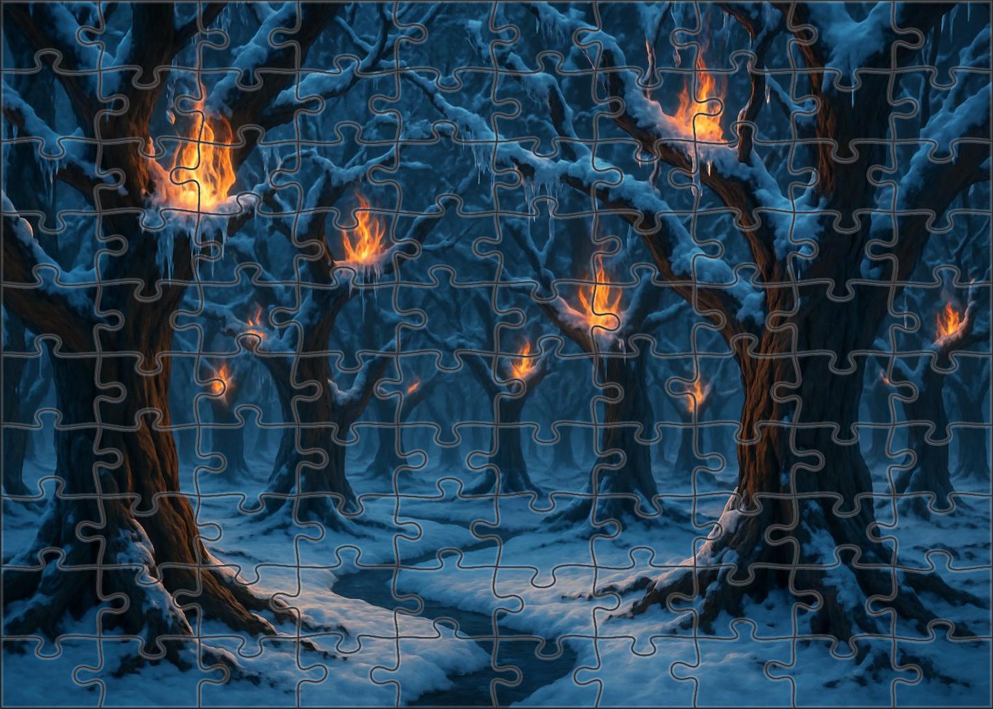 Ironwood Maze Of Frozen Flames 200 Piece Puzzle