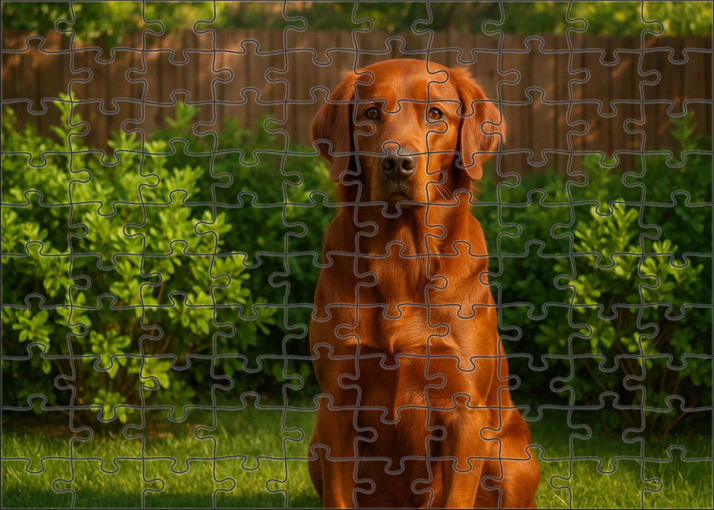 Velvet Rust Soft Rust-colored Retriever With Calm Demeanor Custom Jigsaw Puzzle