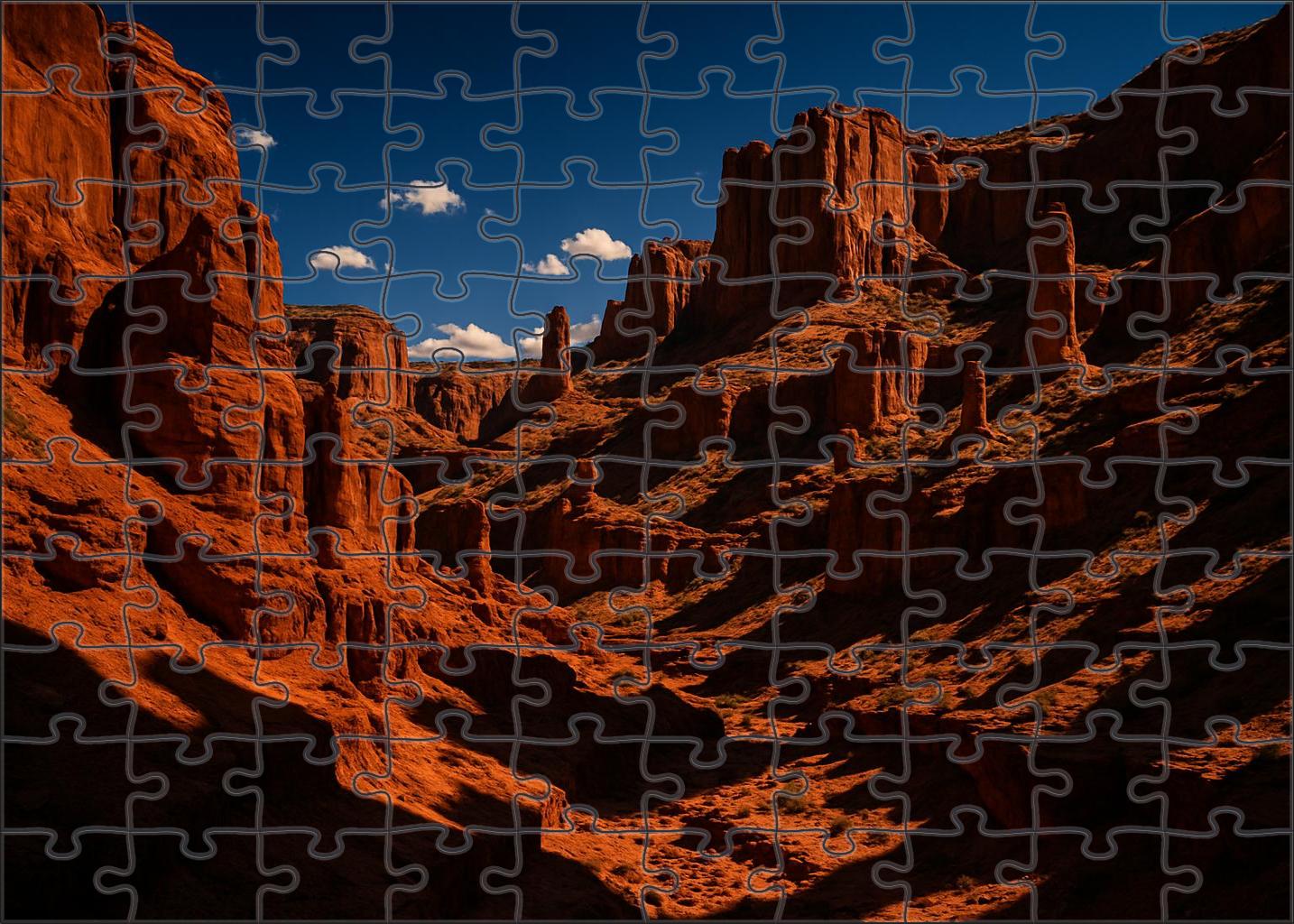 Crimson Cleft Crevasse 50 Piece Puzzle