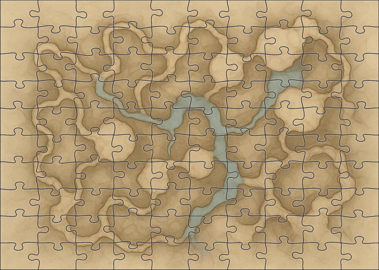 Subterranean Cavern Networks 500 Piece Puzzle