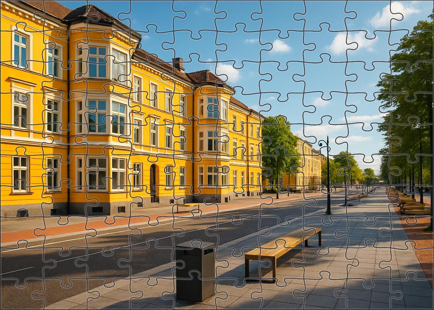 Topaz Boulevard Custom Jigsaw Puzzle
