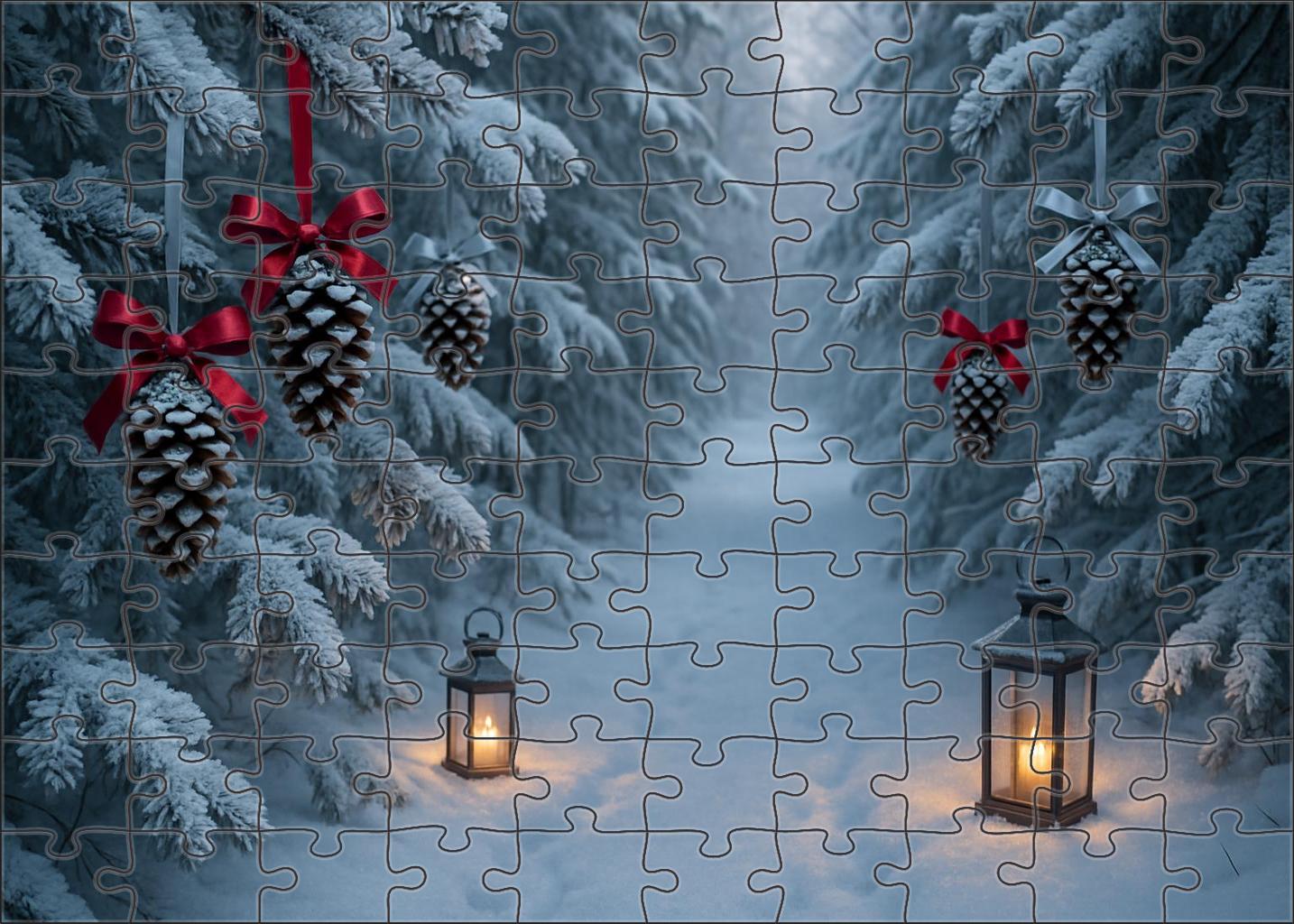 Frosted Pinewood Trail Puzzle Fun