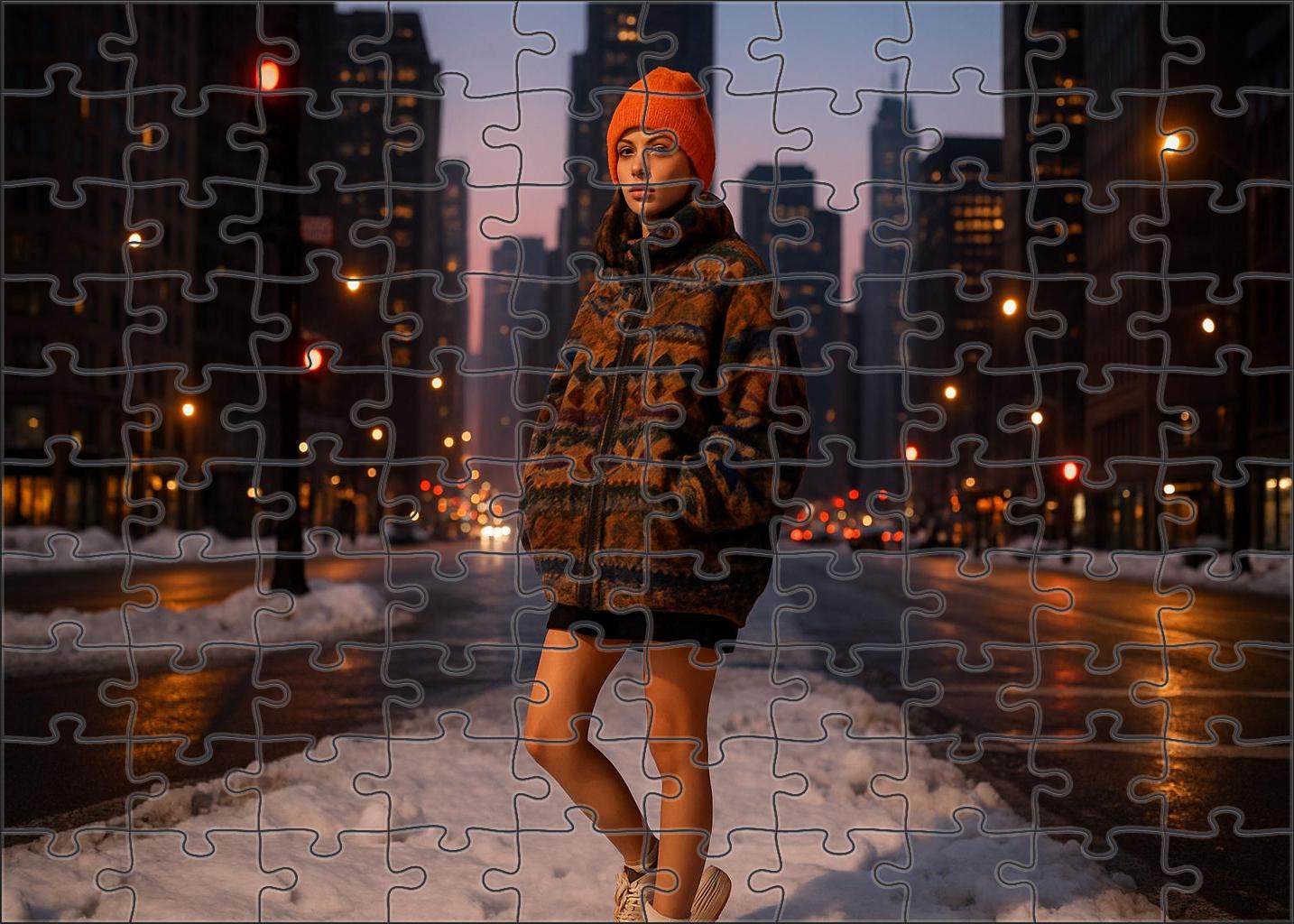 Urban Streetwear Renaissance Bold Patterns Meet Retro Cuts Mini Puzzle