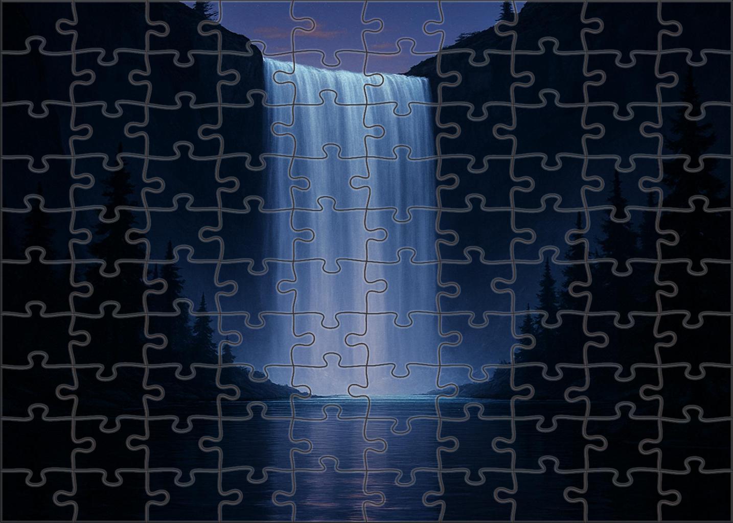 Midnight Glass Plunge Easy Puzzles