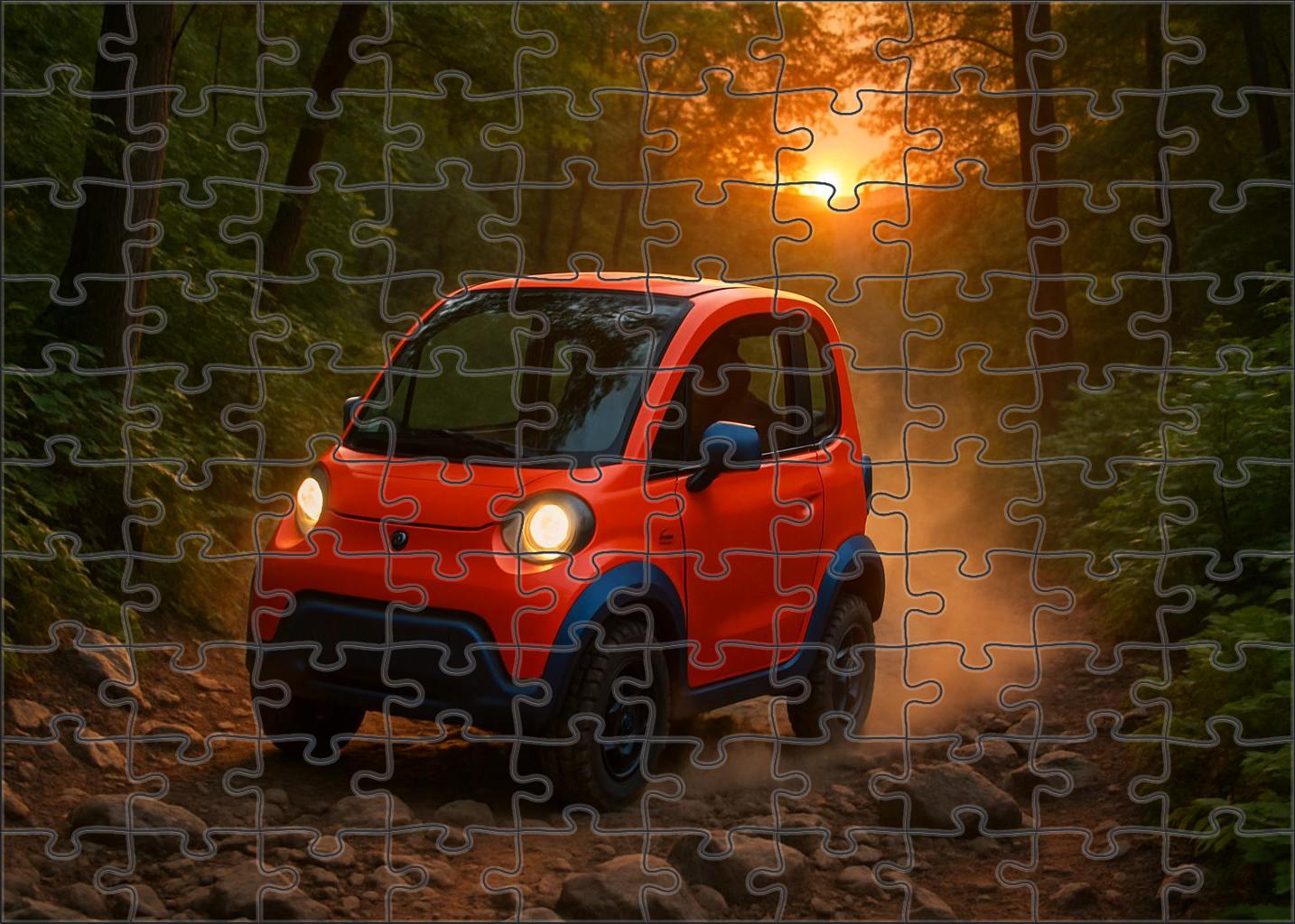 All-terrain Electric Microcar 1000 Piece Puzzle