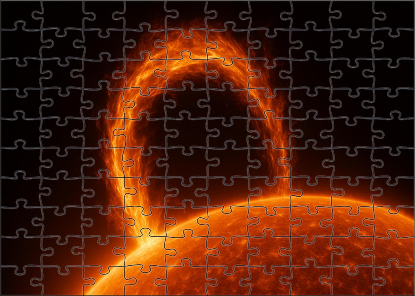 Solar Prominence Curtain 100 Piece Puzzle