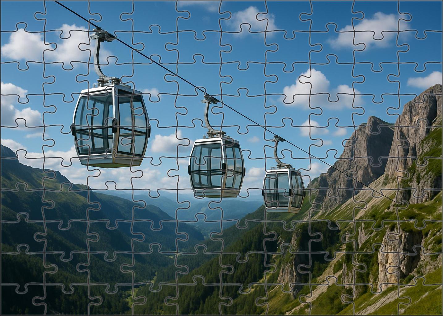 Hydrogen Fuel Cell Cable Car 100 Piece Puzzle