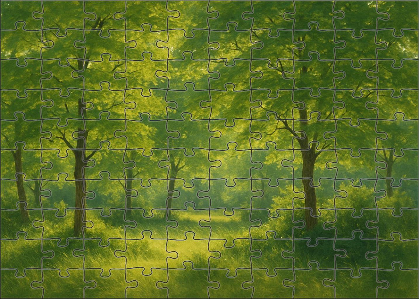 Emerald Breeze Woods Unique Puzzle Design