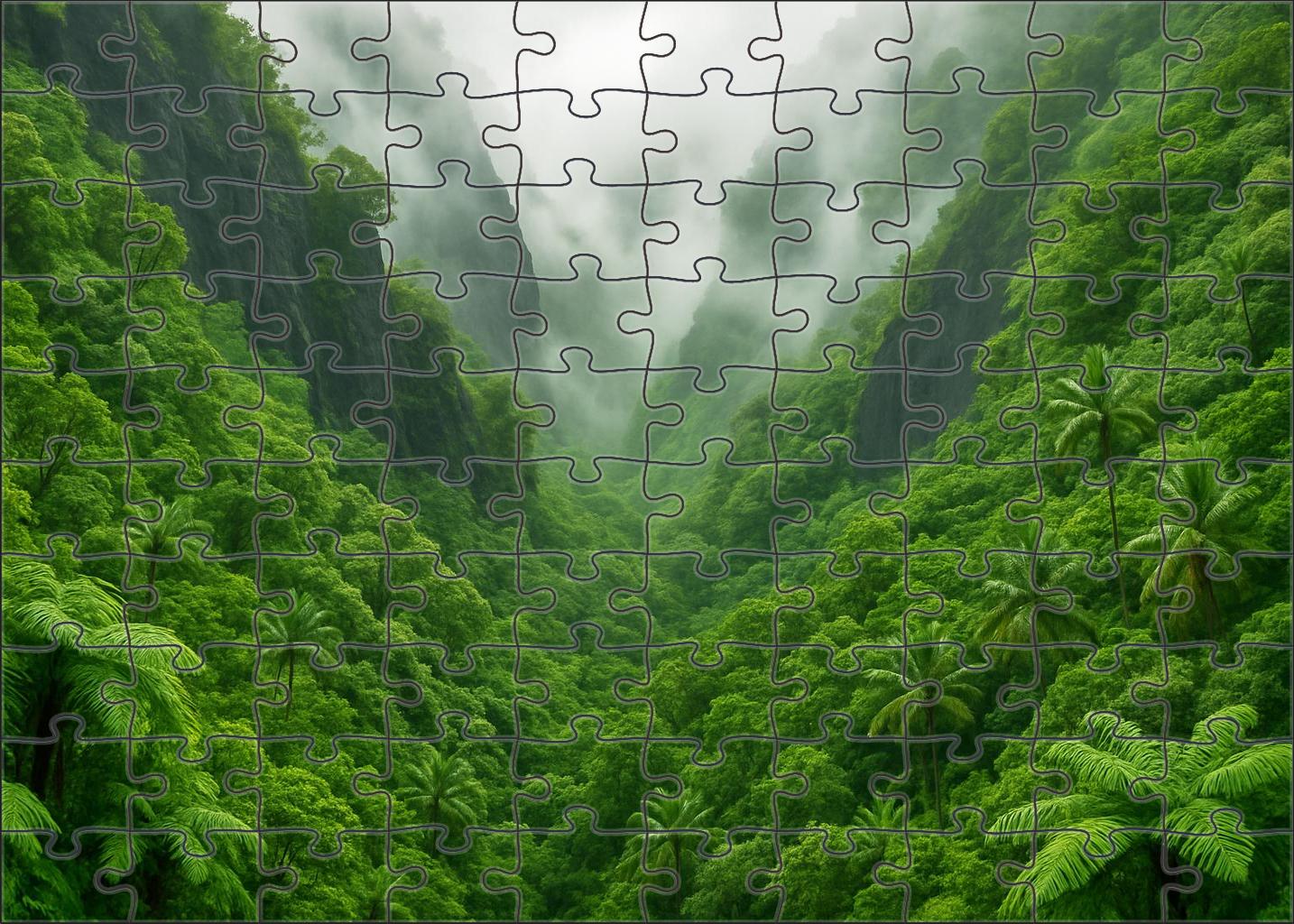 Verdant Volcanic Slopes Puzzle Collection