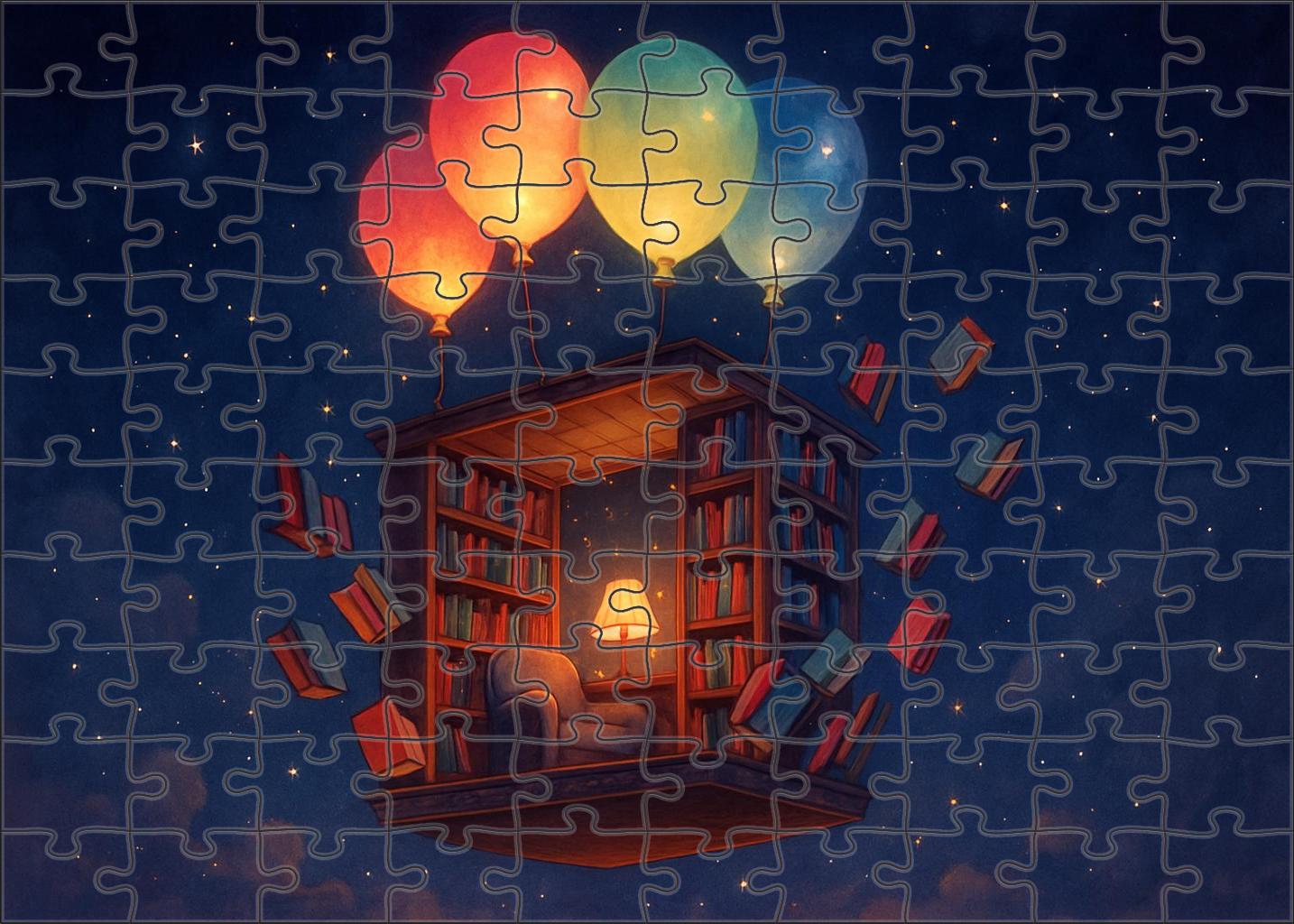 The Floating Book Nook Puzzle Collection
