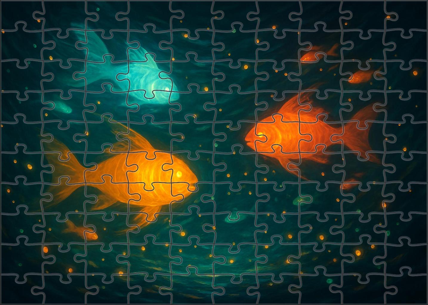 Lantern Fish Symphony 300 Piece Puzzle