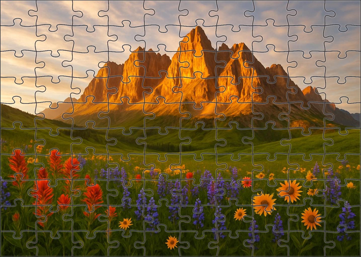 Ethereal Mountain Pass 20 Piece Puzzle