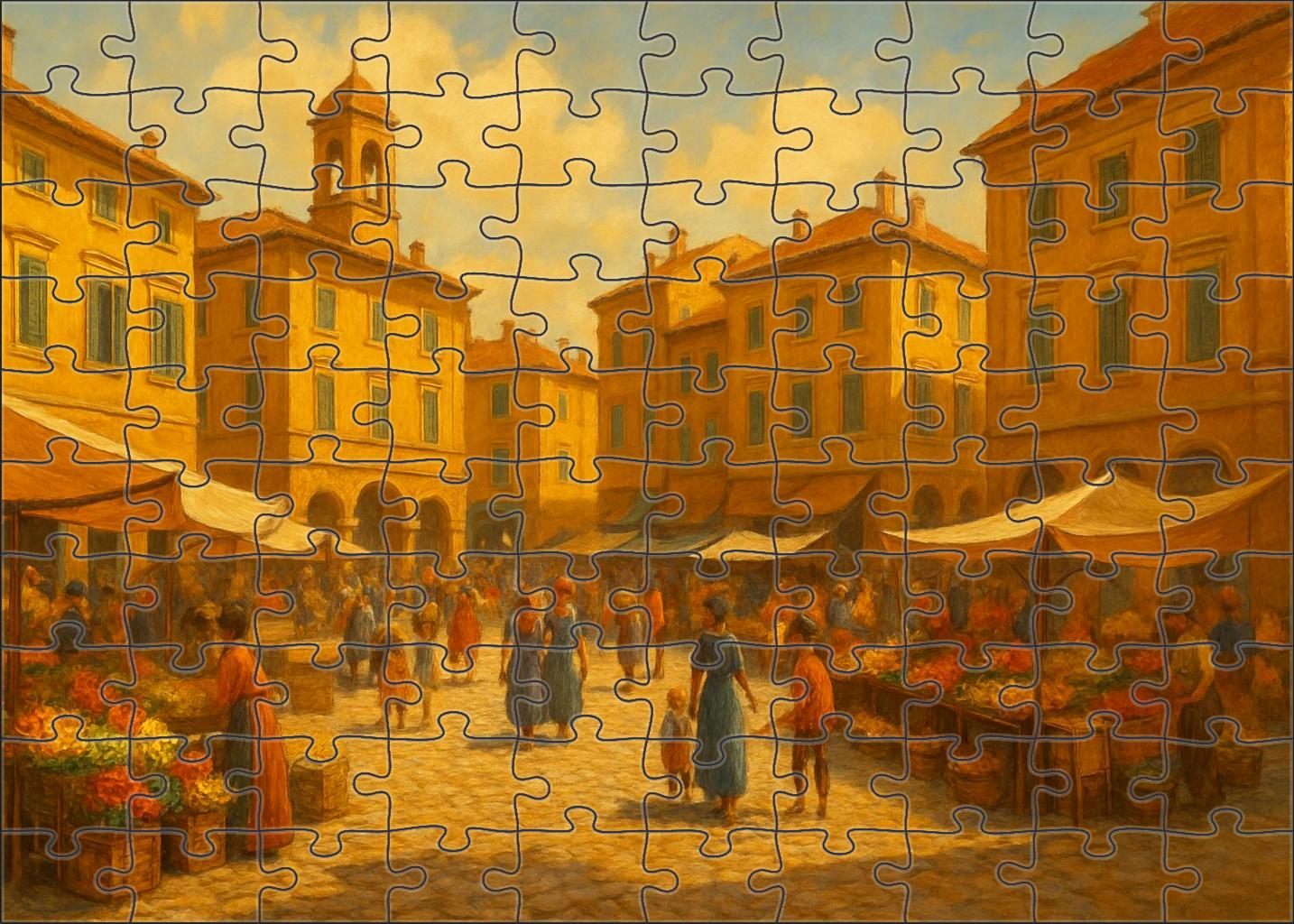 Amber Square 100 Piece Puzzle