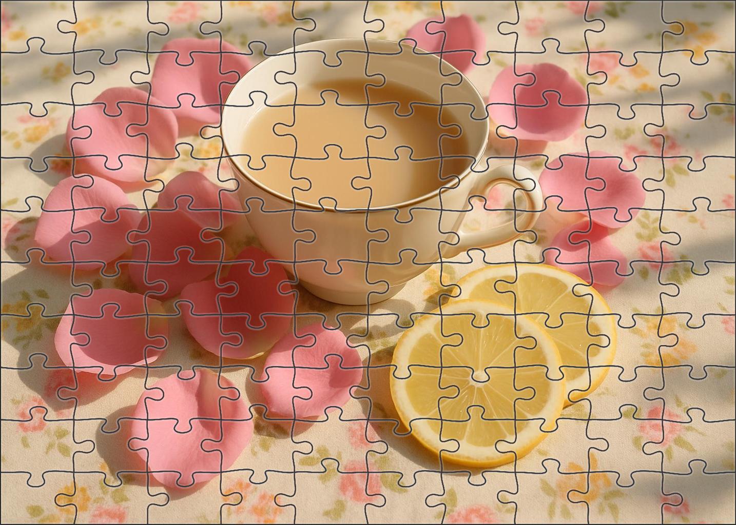 Sunrise Petal White Tea With Rose Petal And Delicate Citrus Easy Puzzles