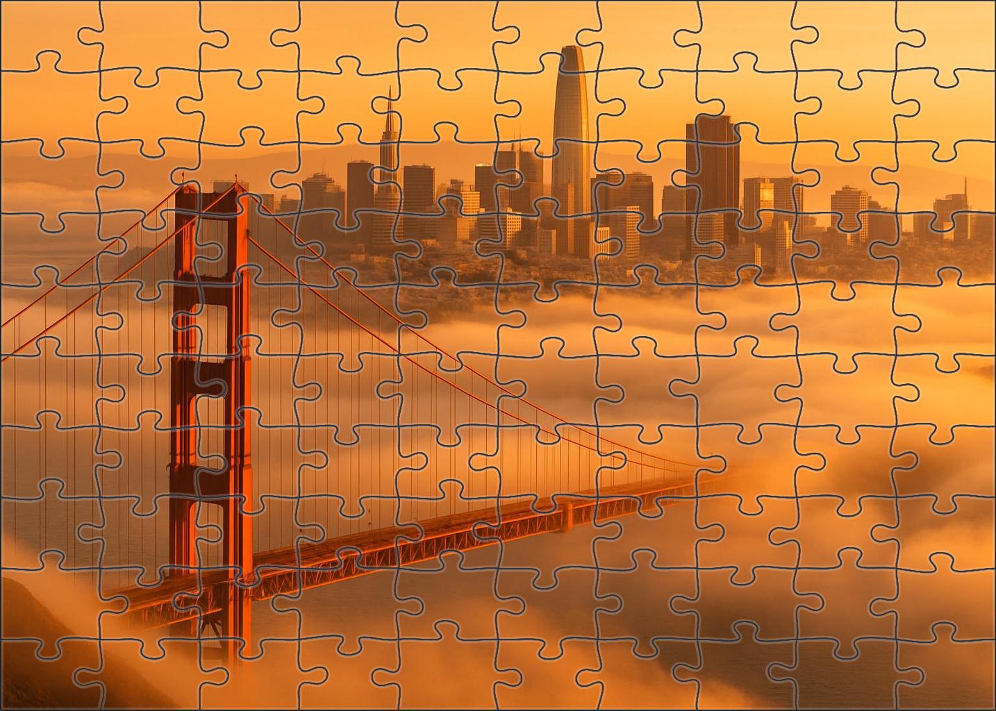 San Francisco Bay Skyline A Harmonious Blend Of Historical And Modern Elements Across Waterfront Vistas Puzzle Challenge