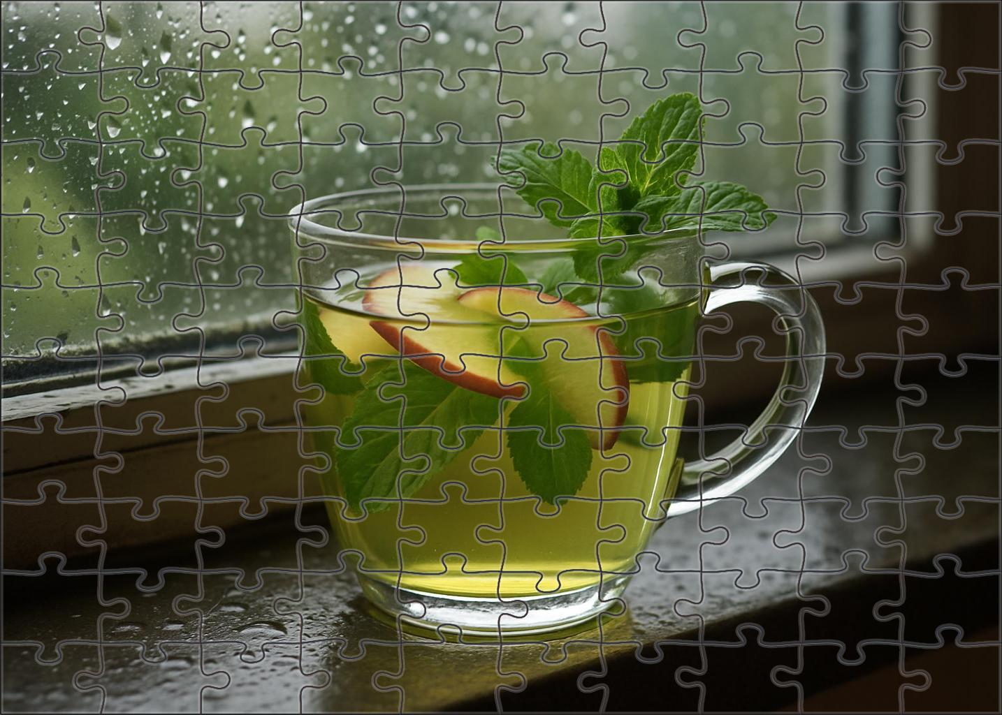 Emerald Rain Green Tea With Crisp Apple And Fresh Mint Easy Puzzles
