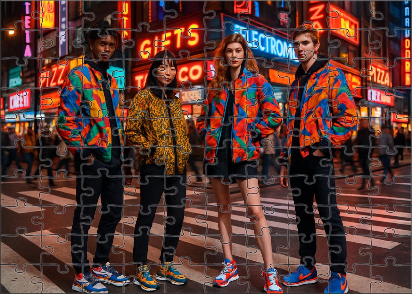 Urban Streetwear Renaissance Bold Prints And Cultural Fusion 50 Piece Puzzle
