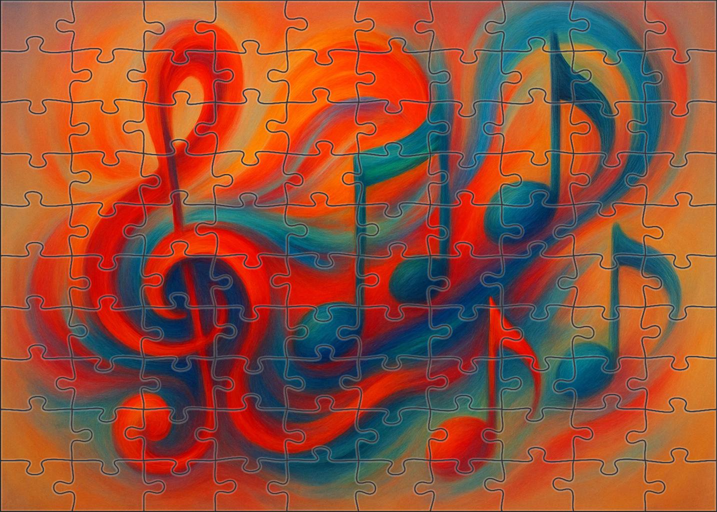 Chromatic Symphony Of The Mind 20 Piece Puzzle